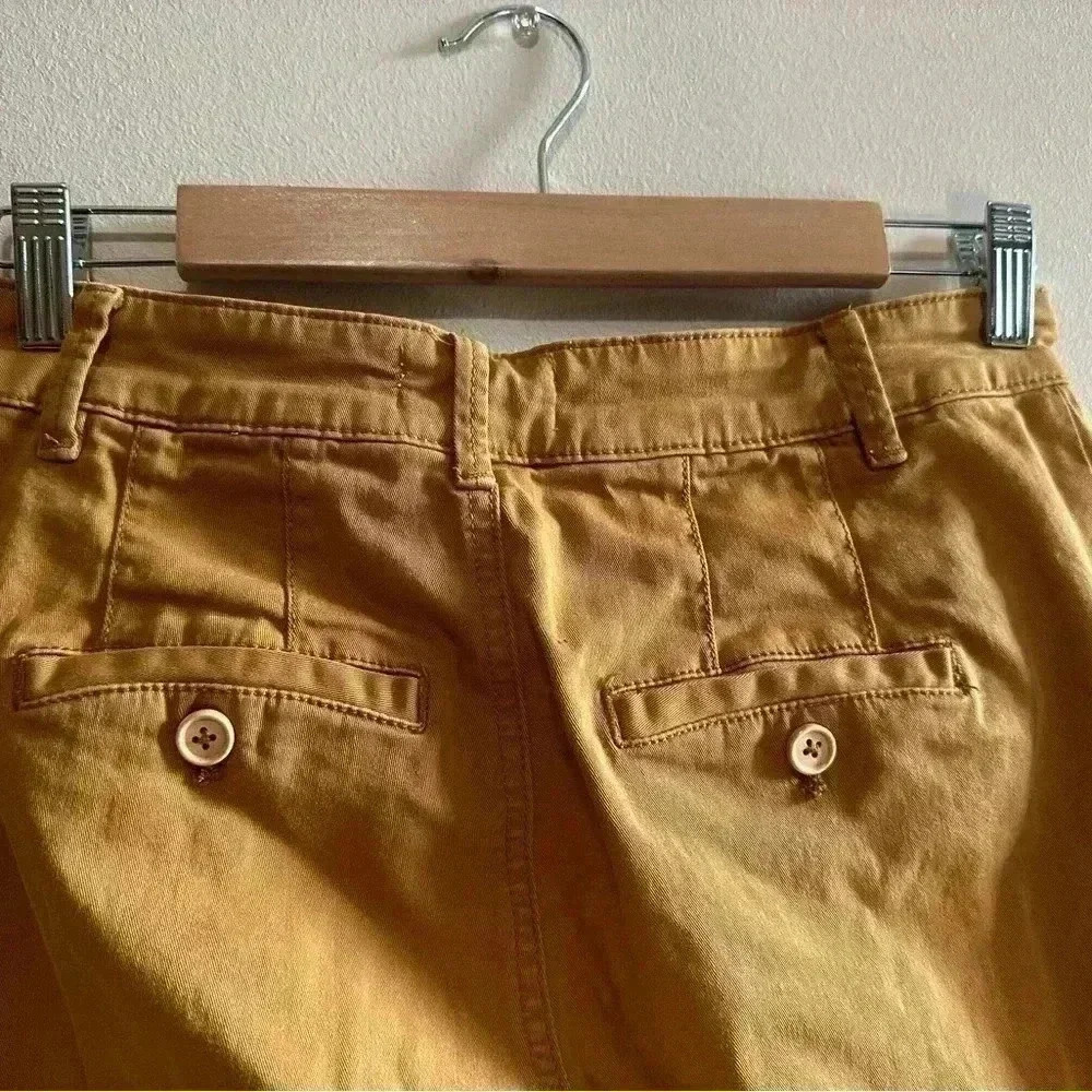 Anthropologie Cropped Wide-Leg Chino Pants Size 0 - Picture 11 of 11